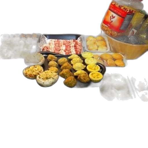 food, 3d render, variety, finger transparent PNG cut-out
