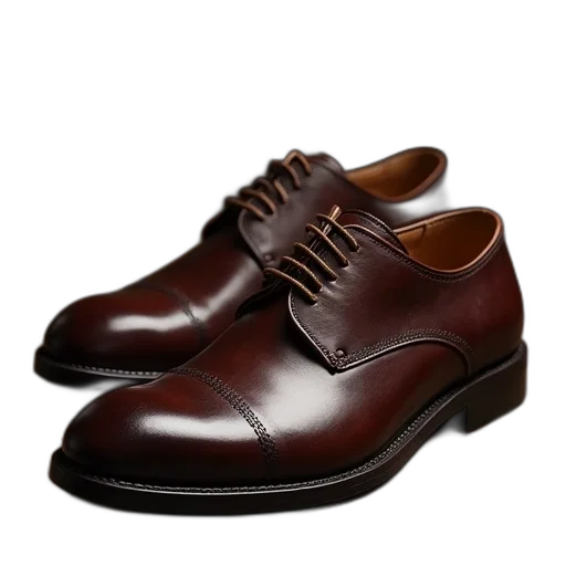 shoes, photorealistic, 3d render, dark transparent PNG cut-out
