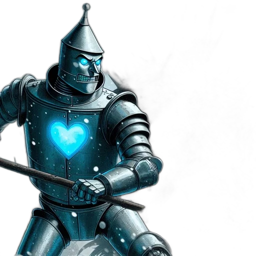 robot, sword, concept art, fantasy art transparent PNG cut-out
