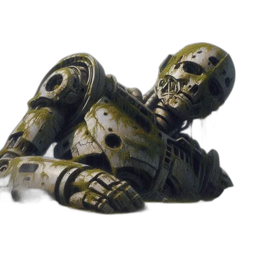 robot, mask, weapon, creature transparent PNG cut-out