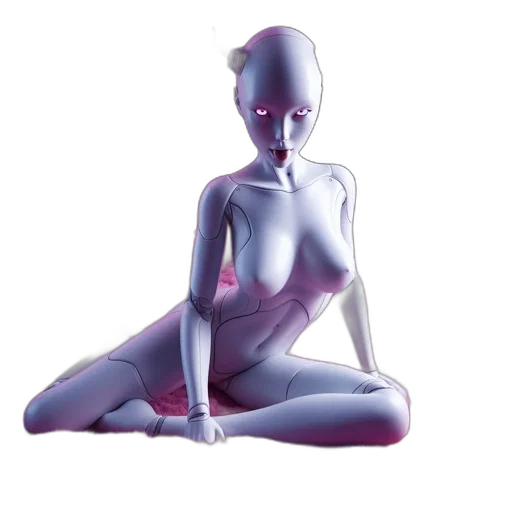 robot, creature, jewelry, staff transparent PNG cut-out