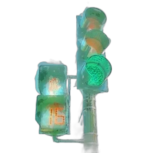 jewelry, 3d render, neon lights, green transparent PNG cut-out