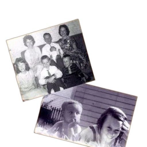 vintage, photo, album, cover transparent PNG cut-out