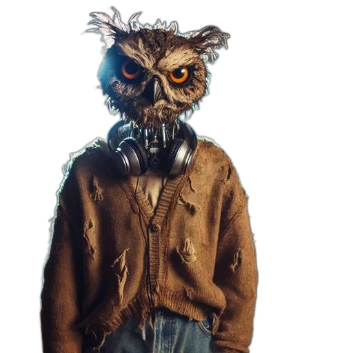 mask, jacket, creature, animal transparent PNG cut-out