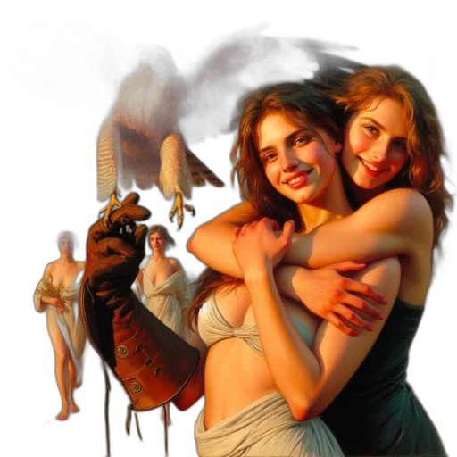 concept art, photorealistic, oil painting, fantasy art transparent PNG cut-out