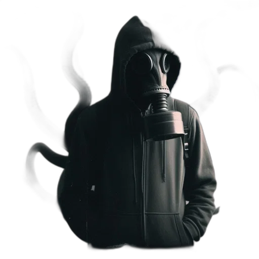 jacket, mask, staff, animal transparent PNG cut-out