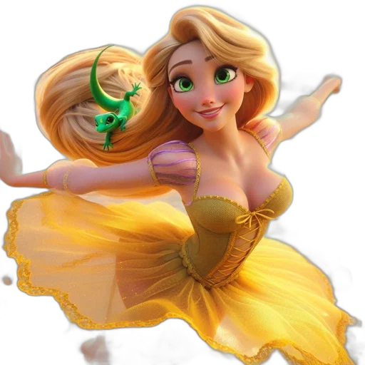 dress, crown, 3d render, concept art transparent PNG cut-out
