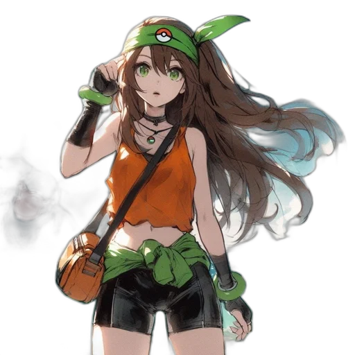 staff, weapon, hat, flower transparent PNG cut-out