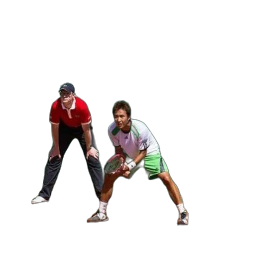 staff, tennis, player, white transparent PNG cut-out