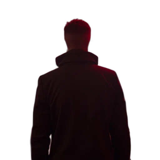 jacket, staff, face, robot transparent PNG cut-out