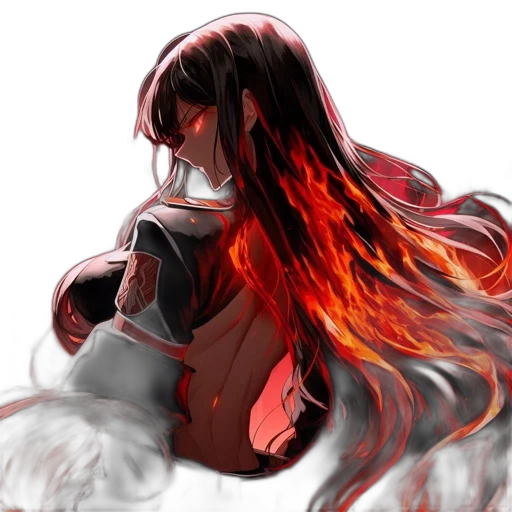 hair, mask, dragon, anime transparent PNG cut-out