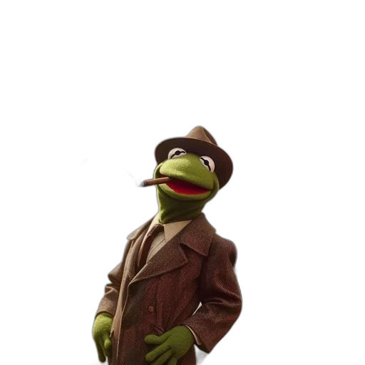jacket, staff, animal, hat transparent PNG cut-out