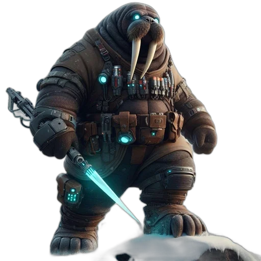 staff, creature, robot, weapon transparent PNG cut-out