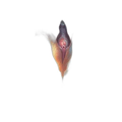 flower, hair, creature, animal transparent PNG cut-out