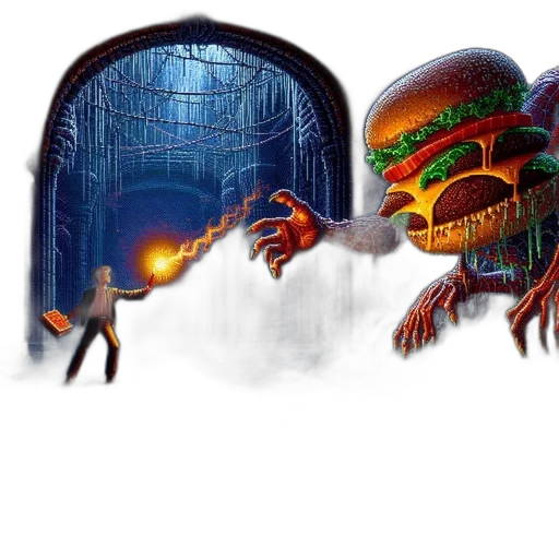 creature, food, concept art, fantasy art transparent PNG cut-out