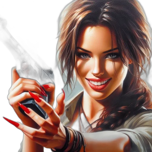 weapon, comic book art, photorealistic, fantasy art transparent PNG cut-out