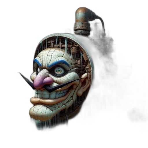 mask, face, creature, robot transparent PNG cut-out