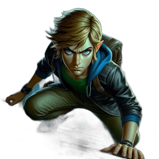 jacket, weapon, concept art, comic book art transparent PNG cut-out
