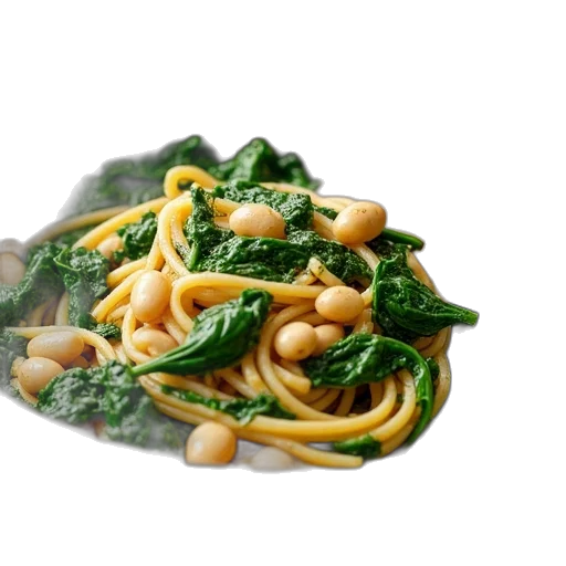 food, photorealistic, spinach, white transparent PNG cut-out