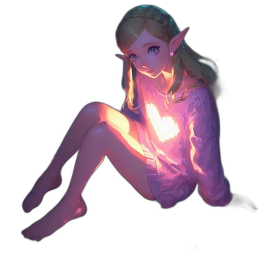 staff, dress, creature, jewelry transparent PNG cut-out