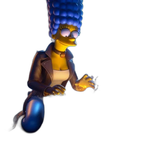creature, robot, staff, hair transparent PNG cut-out