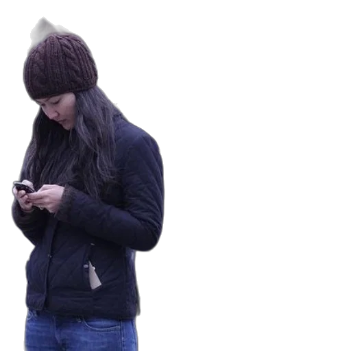 jacket, staff, hair, hat transparent PNG cut-out