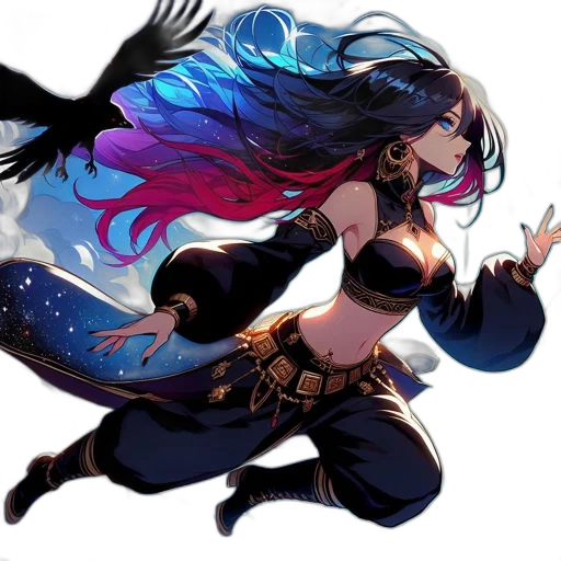 staff, dragon, fantasy art, concept art transparent PNG cut-out