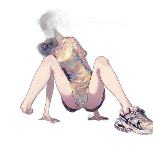 dress, shoes, jacket, mask transparent PNG cut-out