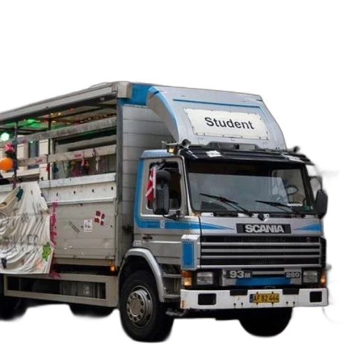 3d render, scania, truck, word transparent PNG cut-out