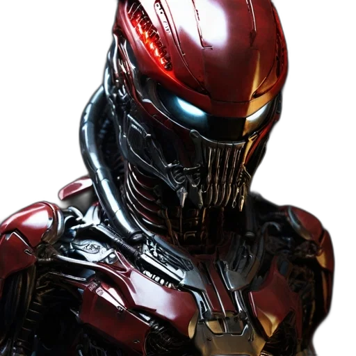 robot, mask, concept art, comic book art transparent PNG cut-out