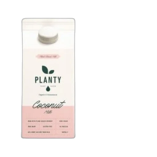 bottle, pastel, planty, coconut transparent PNG cut-out