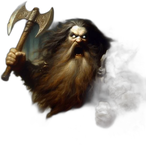 staff, creature, face, sword transparent PNG cut-out