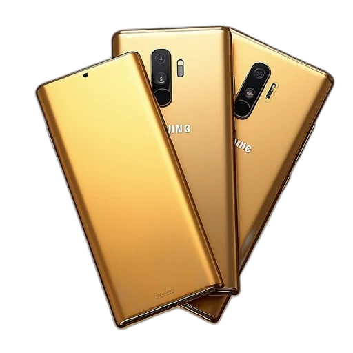 3d render, golden, galaxy, note transparent PNG cut-out