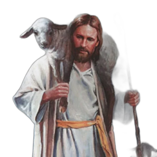 staff, animal, photorealistic, oil painting transparent PNG cut-out