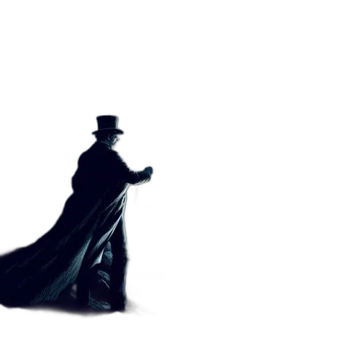 hat, umbrella, robot, staff transparent PNG cut-out