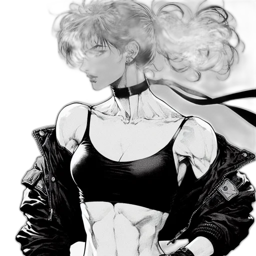 jacket, dress, robot, weapon transparent PNG cut-out