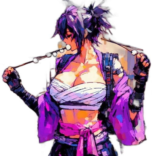 jacket, weapon, sword, dress transparent PNG cut-out