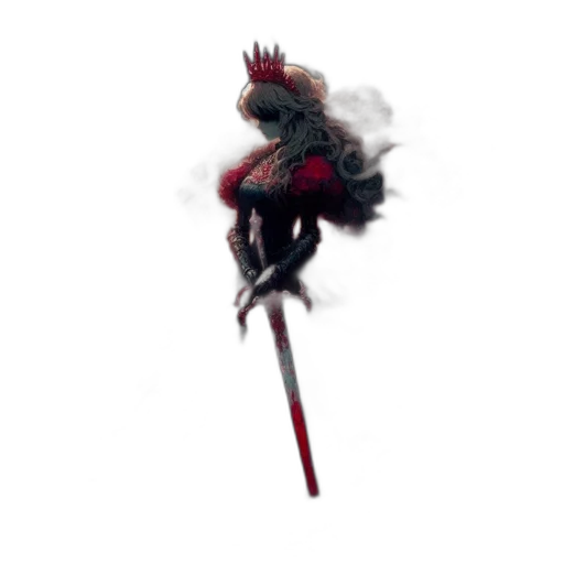 dragon, staff, sword, creature transparent PNG cut-out