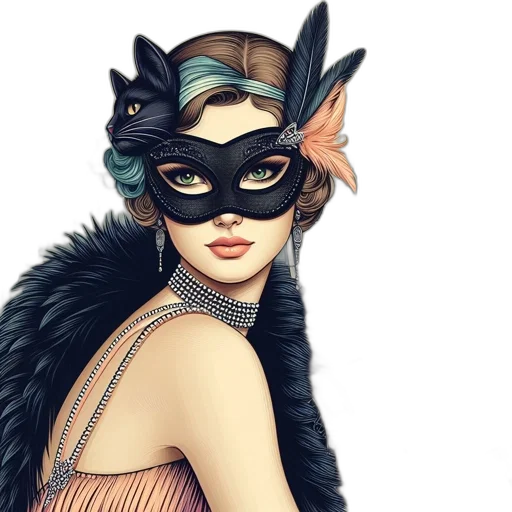 mask, hat, fantasy art, comic book art transparent PNG cut-out
