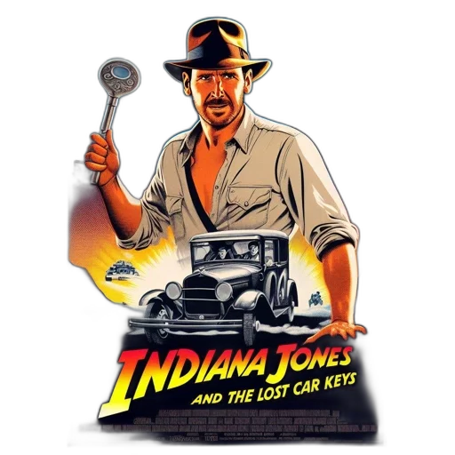 concept art, comic book art, poster, indiana transparent PNG cut-out