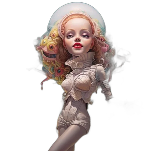 dress, concept art, fantasy art, 3d render transparent PNG cut-out