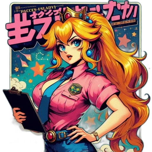 staff, comic book art, anime, vaporwave transparent PNG cut-out