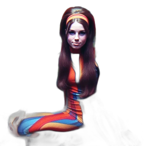 dress, hair, staff, face transparent PNG cut-out