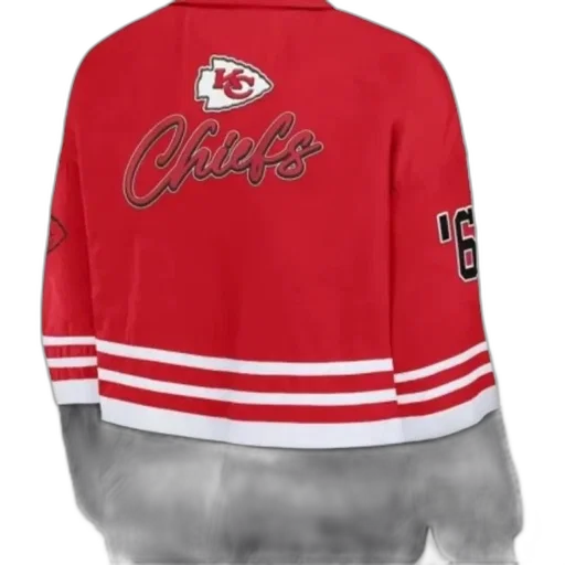 jacket, red, white, black transparent PNG cut-out