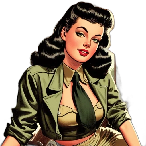 jacket, comic book art, cartoon, concept art transparent PNG cut-out