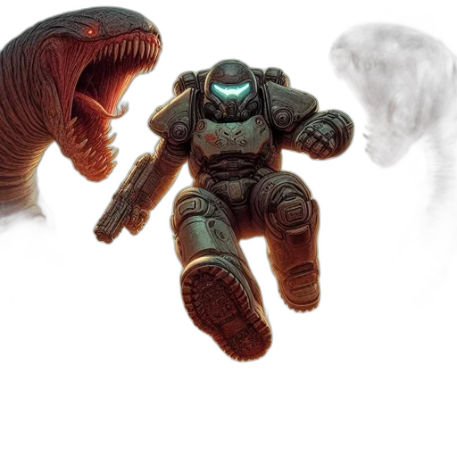robot, creature, dragon, weapon transparent PNG cut-out