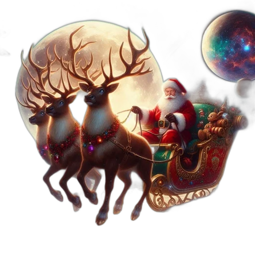 concept art, fantasy art, pixel art, santa transparent PNG cut-out