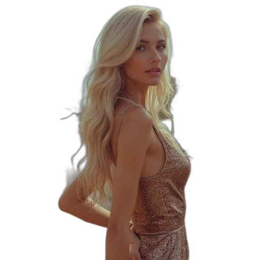 dress, hair, jewelry, crown transparent PNG cut-out