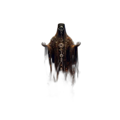 creature, staff, mask, robot transparent PNG cut-out