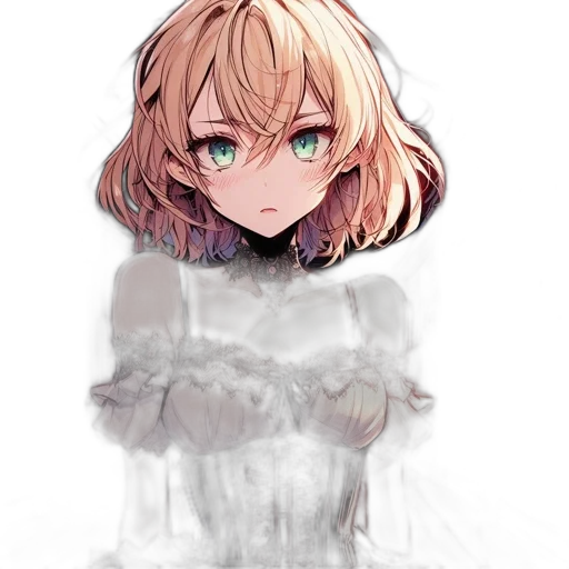 dress, face, crown, robot transparent PNG cut-out